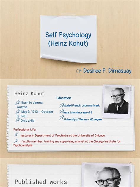 heinz kohut self psychology pdf